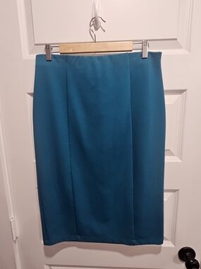 Cato Teal Pencil Skirt